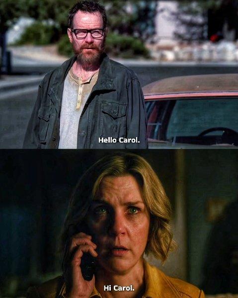 A mashup meme of Breaking Bad and Pluribus.