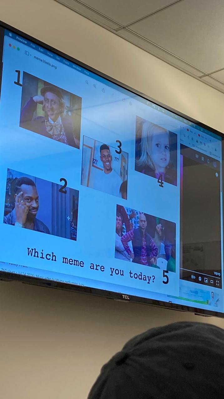 Preview File Edit View Go Tools Window Help meme2feels.png a a 3 m H Which meme are you today? 760 views l 14 2016 Music video by Mitume performing Juicy TCL 909 vevo