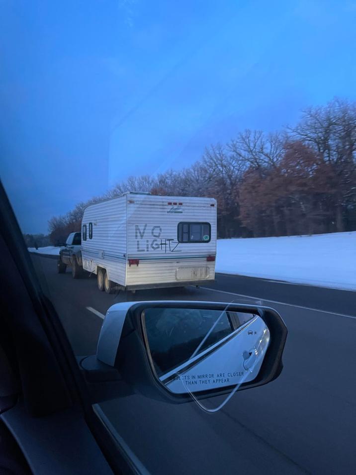 NO LIGHT ECTS IN MIRROR ARE CLOSER THAN THEY APPEAR