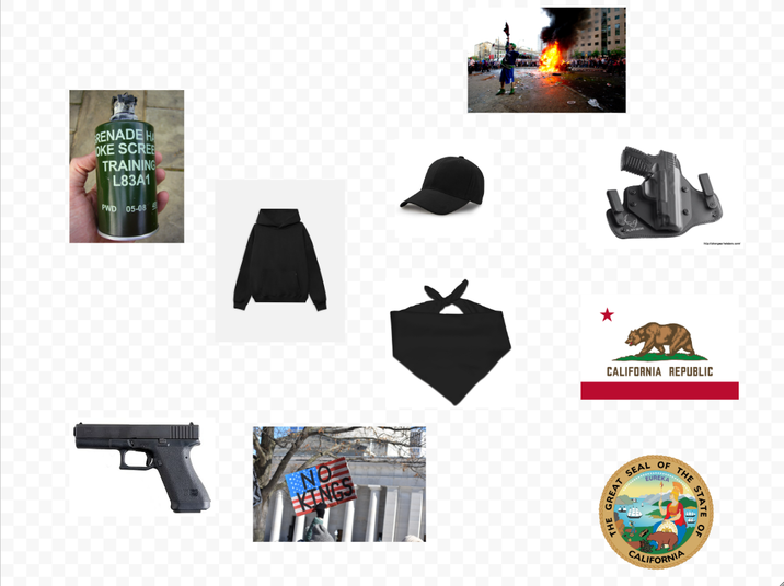 RENADE HA OKE SCREE TRAINING L83A1 PWD 05-08 NO KINGS CALIFORNIA REPUBLIC THE GREAT SEAL OF EUREKA CALIFORNIA HE STATE OF