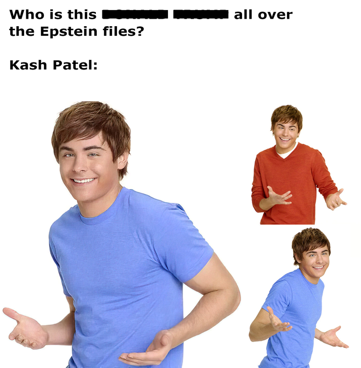 Who is this the Epstein files? Kash Patel: all over