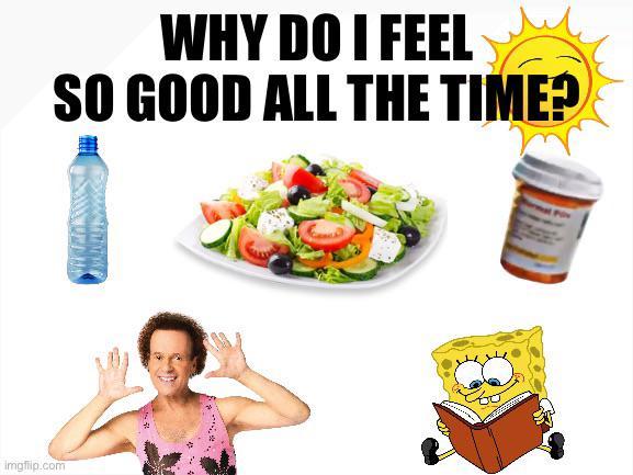 Imgflip.com WHY DO I FEEL SO GOOD ALL THE TIME?