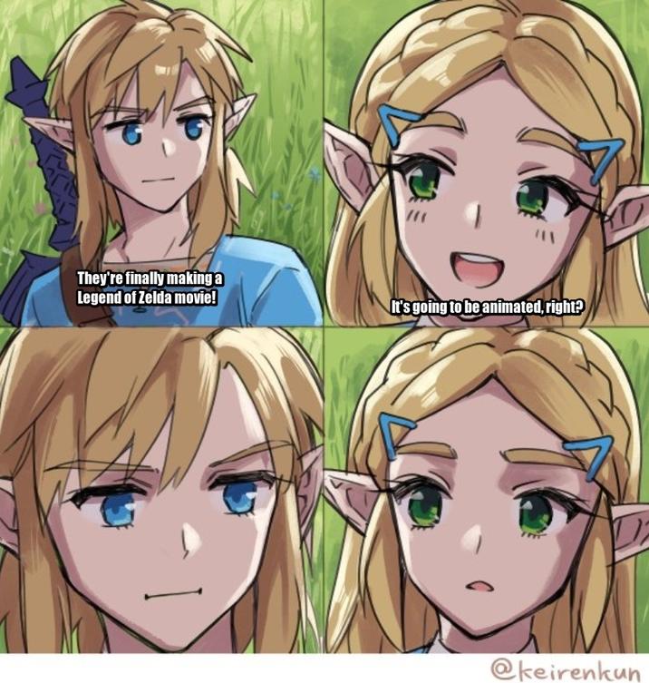 ་་ They're finally making a Legend of Zelda movie! It's going to be animated, right? @keirenkun