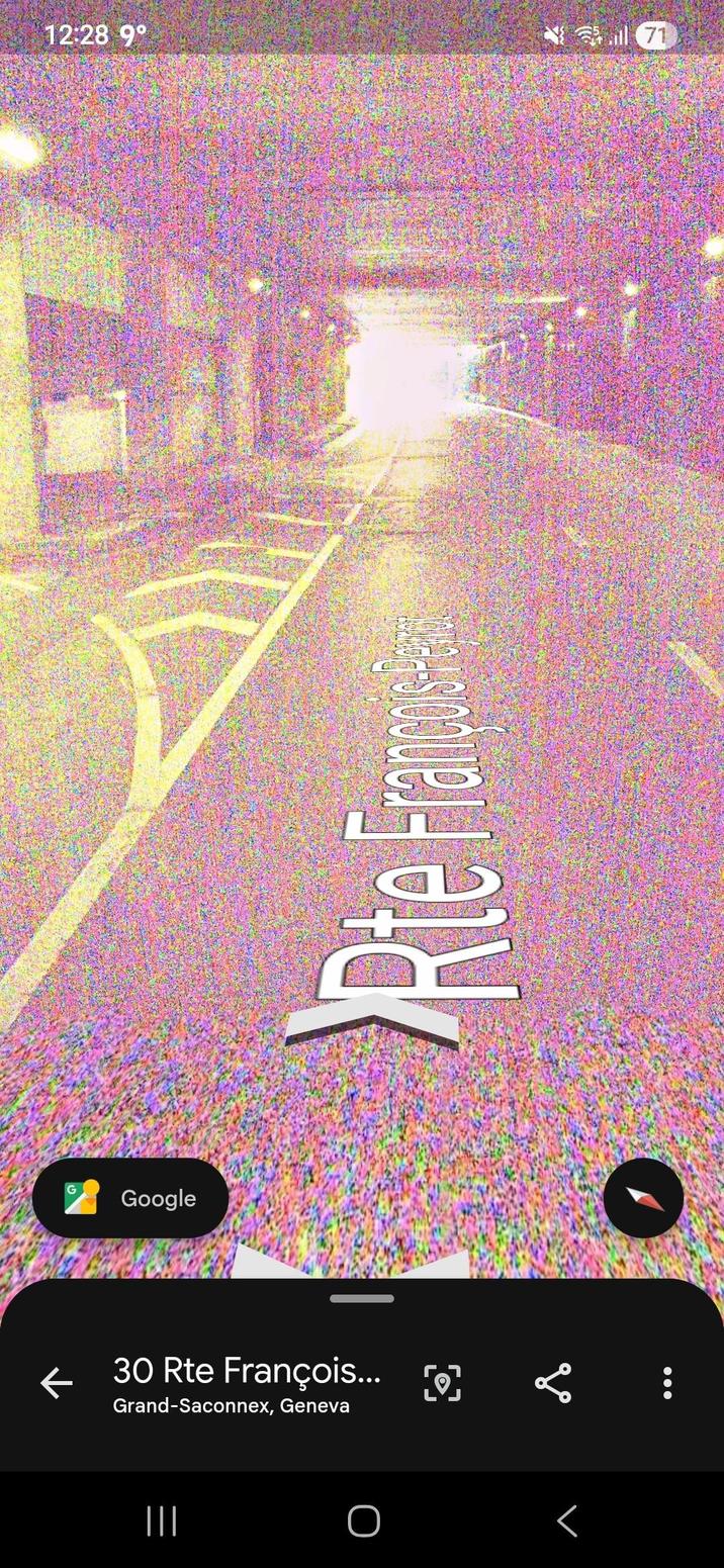 G Google 12:28 9° 71 Rite Forme K ← 30 Rte François... Grand-Saconnex, Geneva ||| go Г
