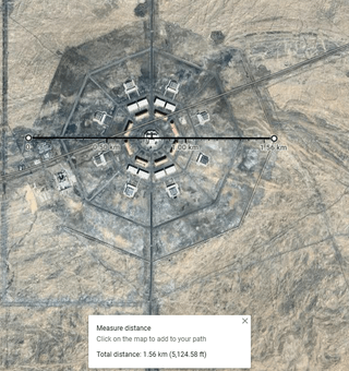 Measure distance Click on the map to add to your path Total distance: 1.56 km (5,124.58 m) × 100km 156 km