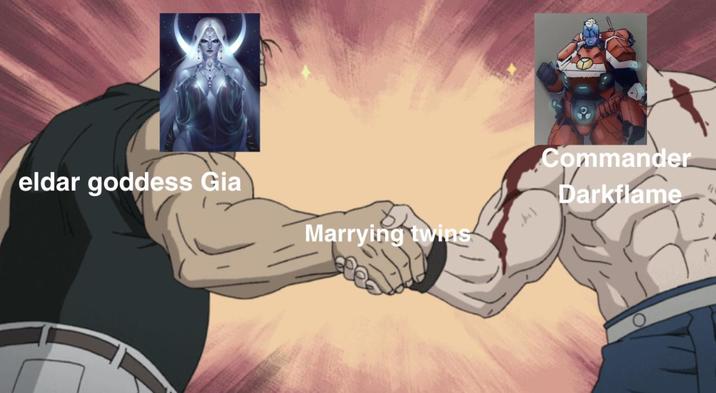 eldar goddess Gia Marrying twins Commander Darkflame 4