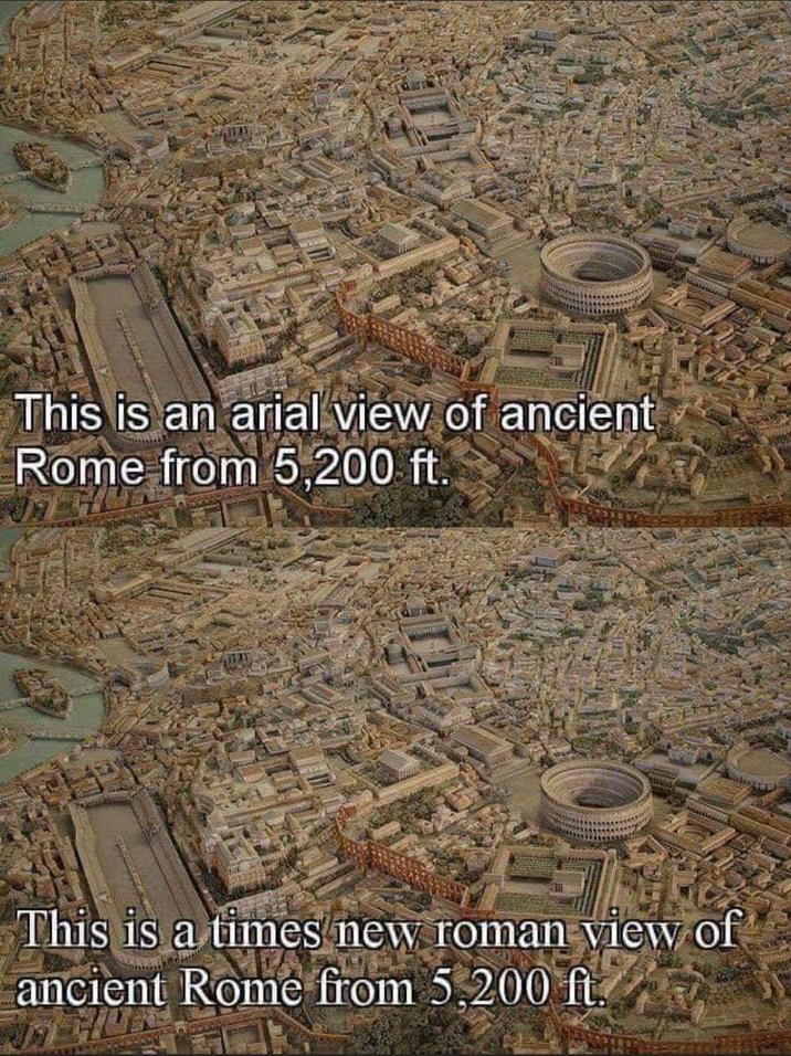 This is an arial view of ancient Rome from 5,200 ft. This is a times new roman view of ancient Rome from 5,200 ft.