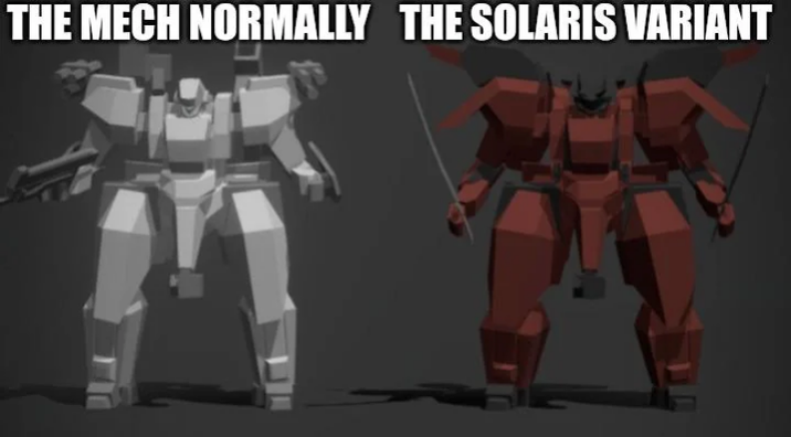 THE MECH NORMALLY THE SOLARIS VARIANT