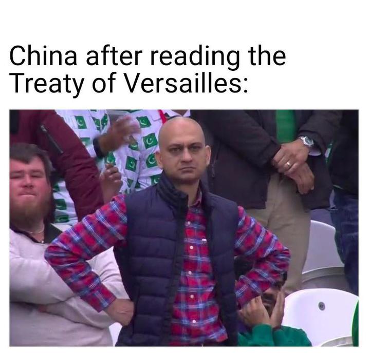 China after reading the Treaty of Versailles: