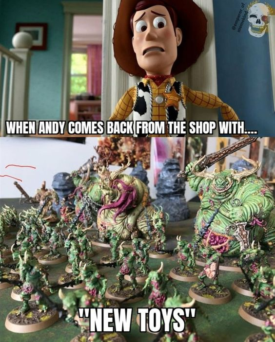 WHEN ANDY COMES BACK FROM THE SHOP WITH.... "NEW TOYS" Pemperor of memekind