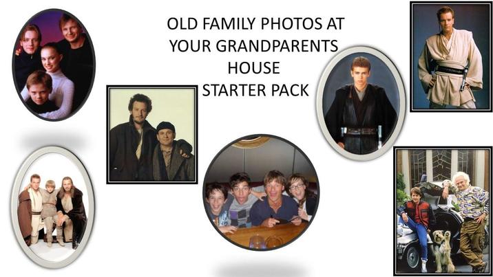 OLD FAMILY PHOTOS AT YOUR GRANDPARENTS HOUSE STARTER PACK