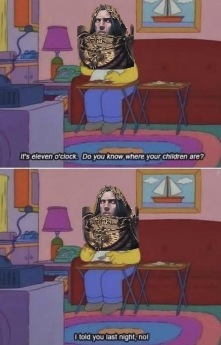 It's eleven o'clock. Do you know where your children are? I told you last night, no!