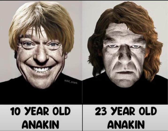 solid snark 10 YEAR OLD ANAKIN 23 YEAR OLD ANAKIN