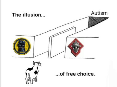 Autism The illusion... ...of free choice.