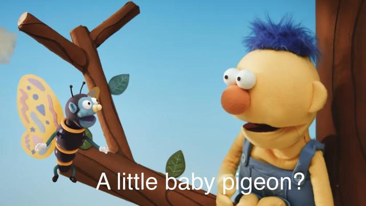 A little baby pigeon?
