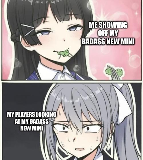 MY PLAYERS LOOKING AT MY BADASS NEW MINI ME SHOWING OFF MY BADASS NEW MINI