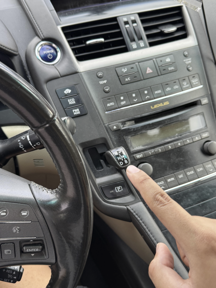 CEL +RES <- SET ▼ 砭 ENTER POWER ECO MODE TEMP A/C TEMP DUAL PWR MODE AUTO OFF MODE C FRONT WEAR P N DB TEXT LEXUS TIDUE TRACK SAT AM-FM CS AUX SCAN TYPE