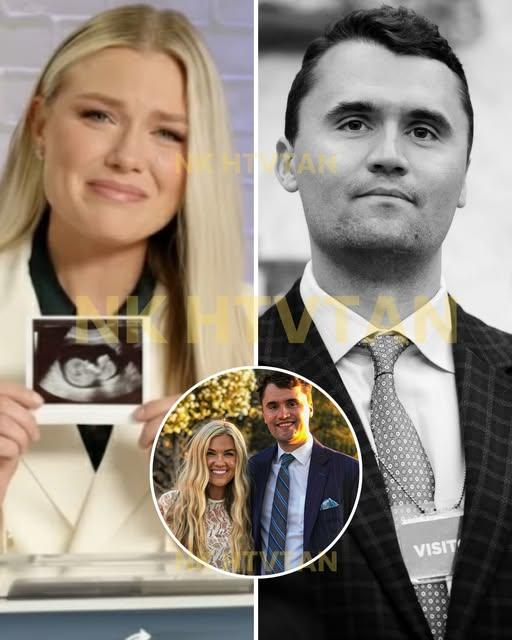 A fake image of Erika Kirk with an ultrasound.