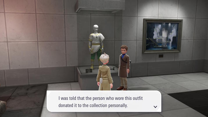 I was told that the person who wore this outfit donated it to the collection personally.