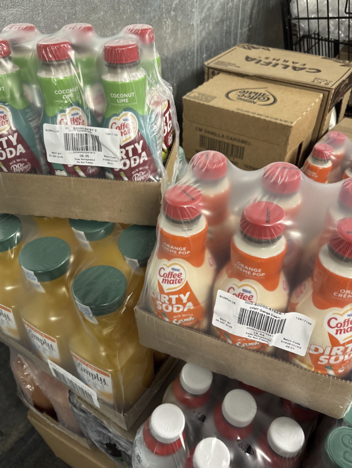 T COCONUT CIME ee te TY ODA MIX WITH Tepper Pr 6x28fioz US 30 SEP 2026 Ne ffee OC 60007-2 00050000347872 06:35 Keep Refrigerated Do Not Freez COCONUT LIME AL AND ARTIFICIAL FLA Nest Coffe 12617134 RTY ODA Batch Code 60936101XX 49.01 MIX WITH Pepper Simply 511 38 CM VANILLA CARAMEL 12304 ORANGE CREME POP FICIAL FLAVOR CREME POP ORANGE Nestlé Coffee mate RTY SODA MIX WITH Crush OR CREM Nestle Coffee 6x28floz US BEST BY 29 SEP 2026 000-60000-47566-1 CFMT Orange Cream 00060000476651 Keep Refrigerated 19:44 Do Not Free 12617149 Batch Code 60926101XX 49-01 Coff ma DIR SO