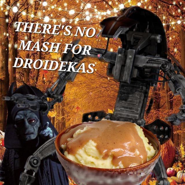 A THERE'S NO MASH FOR DROIDEKAS