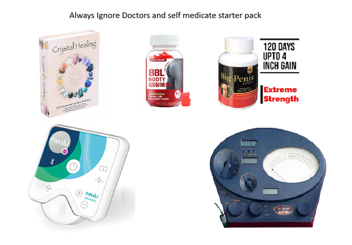 Always Ignore Doctors and self medicate starter pack Crystal Healing Crystal Healing PENGENCARE BBL BOOTY GUMMI Big Penis 120 DAYS UPTO 4 INCH GAIN Extreme Strength tones for Spiritual Wellness Gemston Promote a ulk cre shapely slicuette healy 0 ≤ healy Wellness