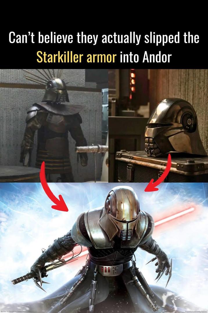 ைேம Can't believe they actually slipped the Starkiller armor into Andor