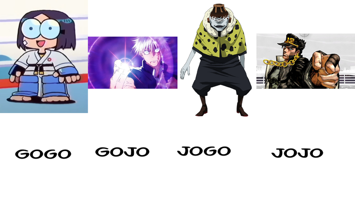 GOGO GOJO JOGO JOJO