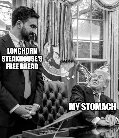 LONGHORN STEAKHOUSE'S FREE BREAD MY STOMACH