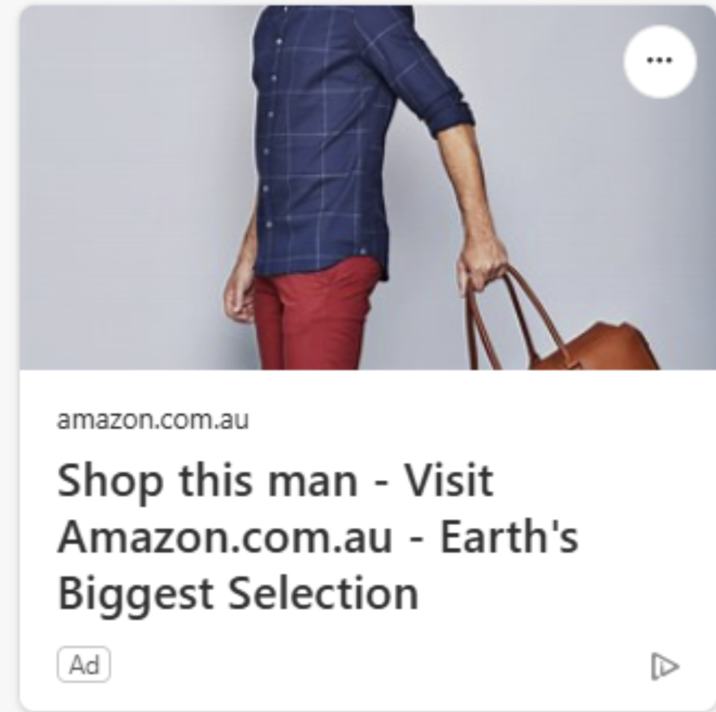 amazon.com.au Shop this man - Visit Amazon.com.au - Earth's Biggest Selection Ad