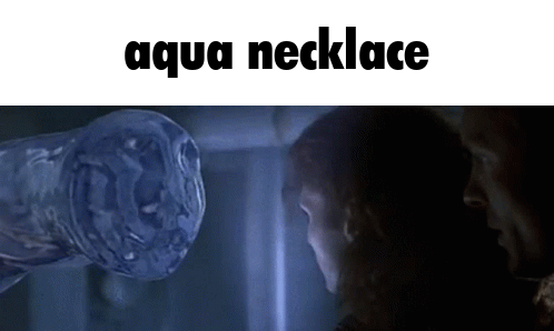 aqua necklace