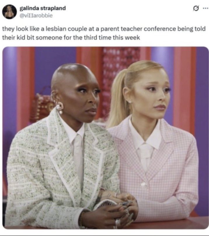 galinda strapland @viIIarobbie they look like a lesbian couple at a parent teacher conference being told their kid bit someone for the third time this week