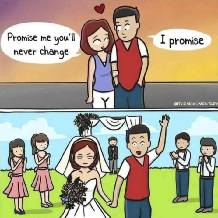 Promise me you'll never change I promise @THEMOKUMENTARY