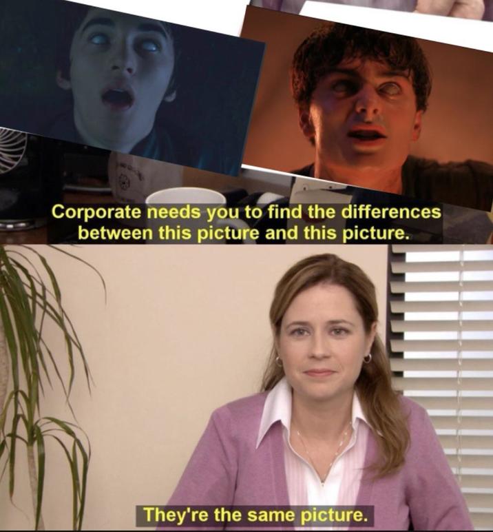 Corporate needs you to find the differences between this picture and this picture. They're the same picture.