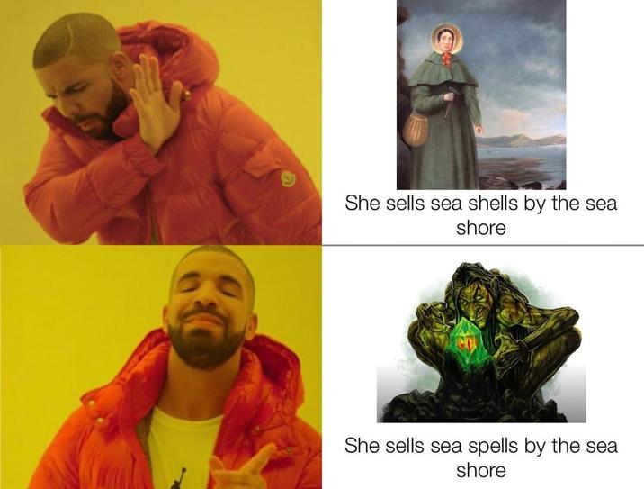 She sells sea shells by the sea shore She sells sea spells by the sea shore