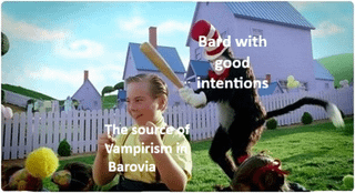 The source of Vampirism in Barovia Bard with good intentions