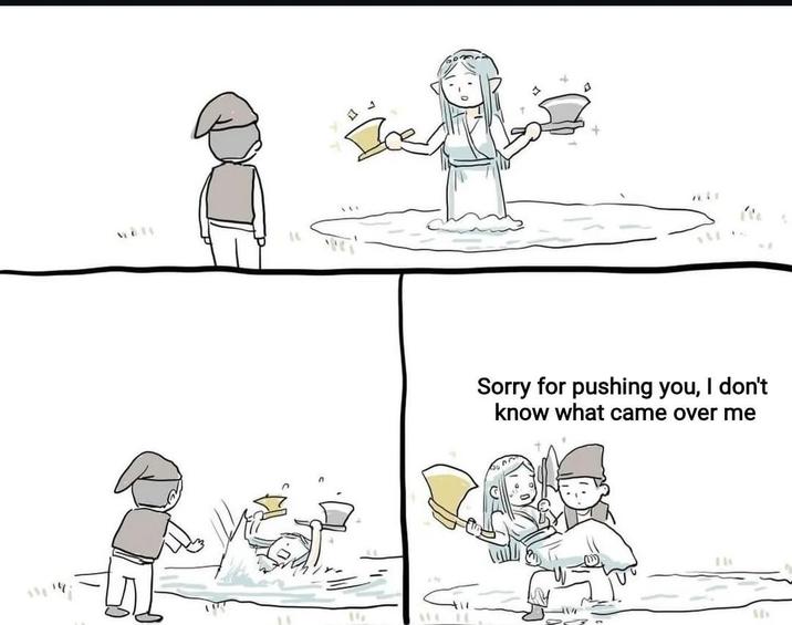 14 Sorry for pushing you, I don't know what came over me 11 AEN