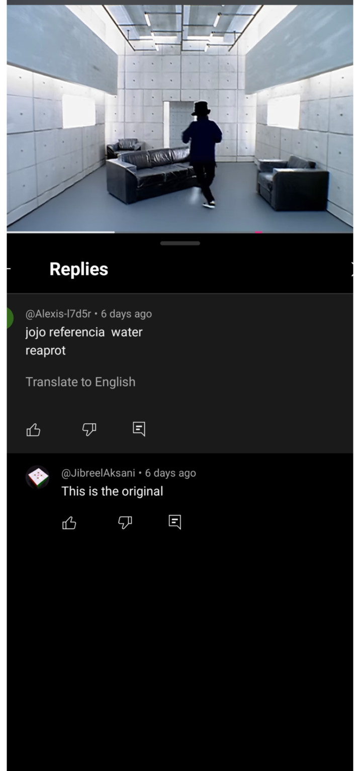Replies @Alexis-17d5r. 6 days ago jojo referencia water reaprot Translate to English 凸 目 @JibreelAksani • 6 days ago This is the original