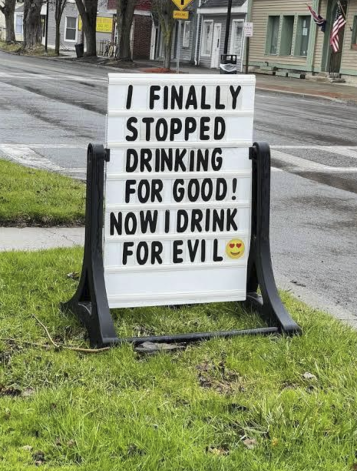 WIDG / FINALLY STOPPED DRINKING FOR GOOD! NOW I DRINK FOR EVIL