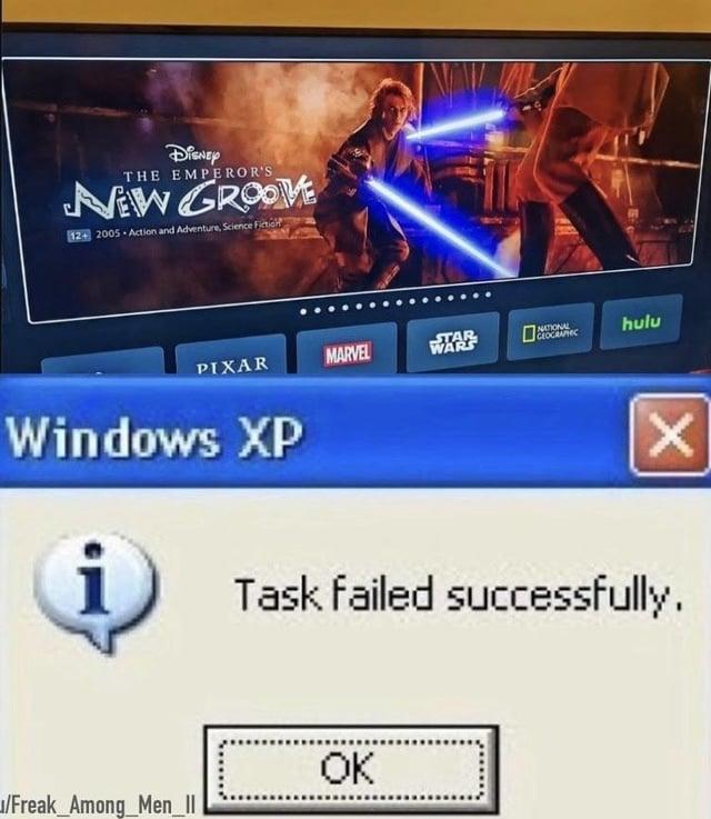 DISNEY THE EMPEROR'S NEW GROOVE 12+ 2005 Action and Adventure, Science Fictio PIXAR MARVEL STAR TON CEOGRAPHIC Windows XP i hulu X Task failed successfully. OK /Freak_Among_Men_II