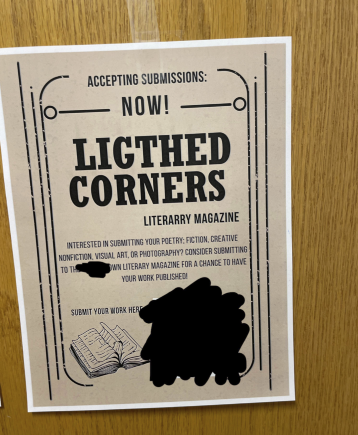 ACCEPTING SUBMISSIONS: - NOW! LIGTHED CORNERS LITERARRY MAGAZINE INTERESTED IN SUBMITTING YOUR POETRY; FICTION, CREATIVE NONFICTION, VISUAL ART, OR PHOTOGRAPHY? CONSIDER SUBMITTING OWN LITERARY MAGAZINE FOR A CHANCE TO HAVE TO THE YOUR WORK PUBLISHED! SUBMIT YOUR WORK HERE