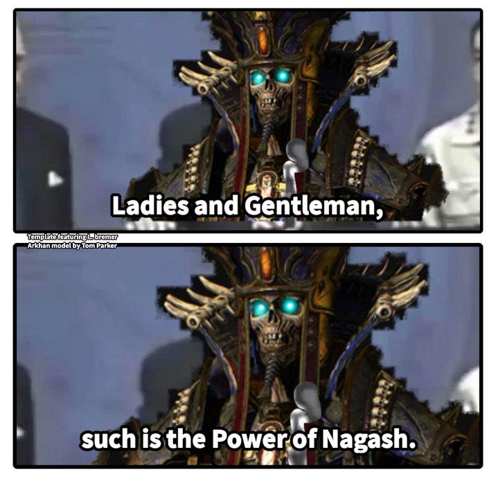 Ladies and Gentleman, Template featuring L. bremer Arkhan model by Tom Parker such is the Power of Nagash.