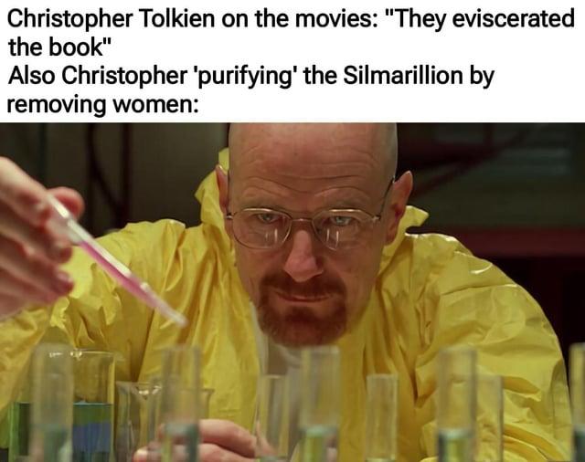 Christopher Tolkien on the movies: "They eviscerated the book" Also Christopher 'purifying' the Silmarillion by removing women: