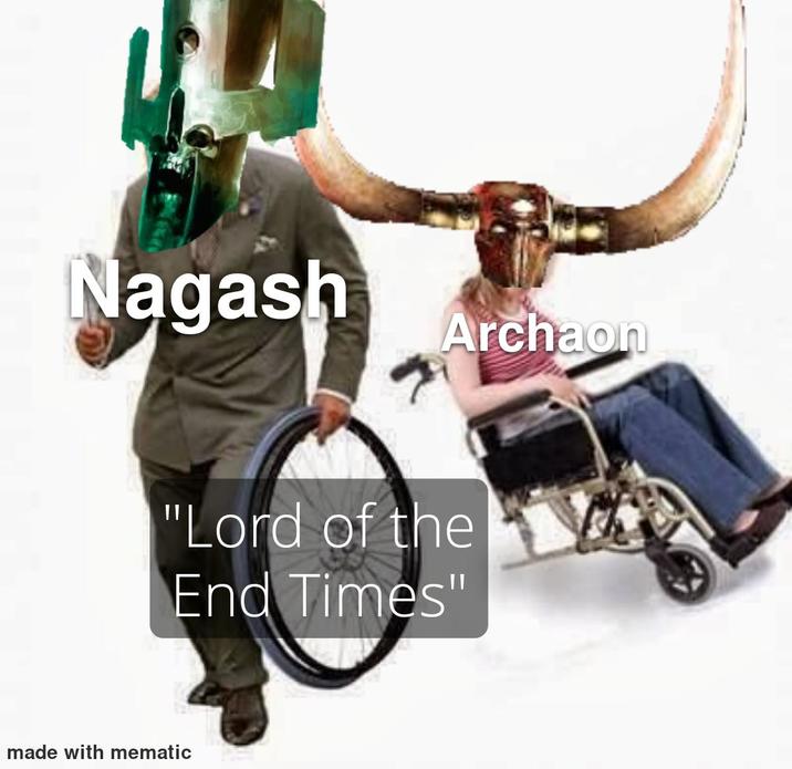 Nagash Archaon "Lord of the End Times" made with mematic