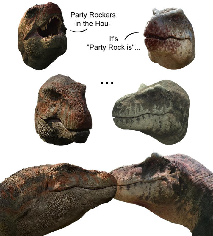 Party Rockers in the Hou- It's "Party Rock is"...