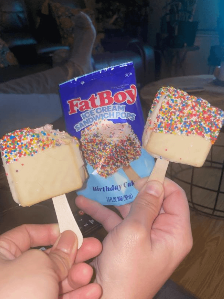 WD Mary Cat Fat Boy ICE CREAM SANDWICH PORS Birthday Cak 35 FLOZ BAR (183)