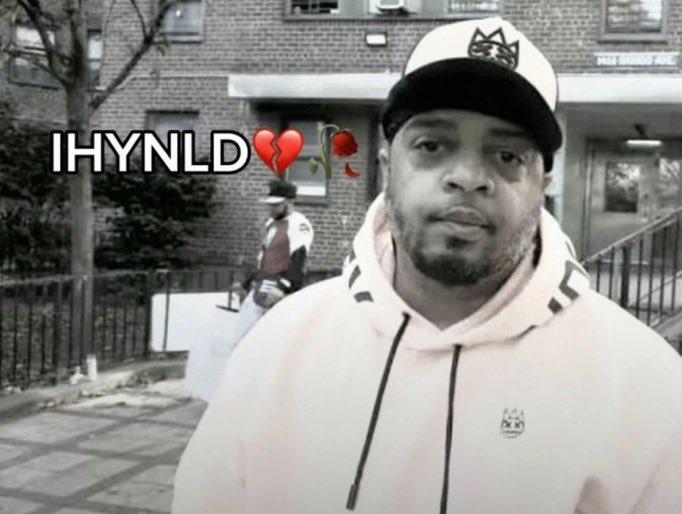 A variation of the "SYBAU Picture":https://knowyourmeme.com/memes/sybau-picture-sybau-guy, showing Hassan Campbell and the acronym "IHYNLD."