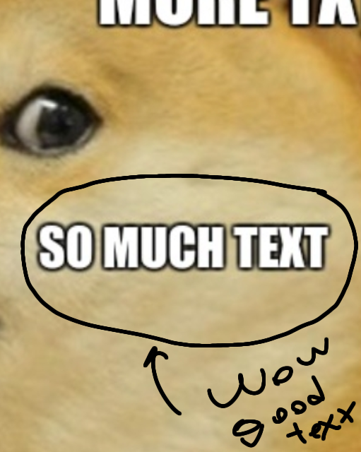 SO MUCH TEXT Wow text