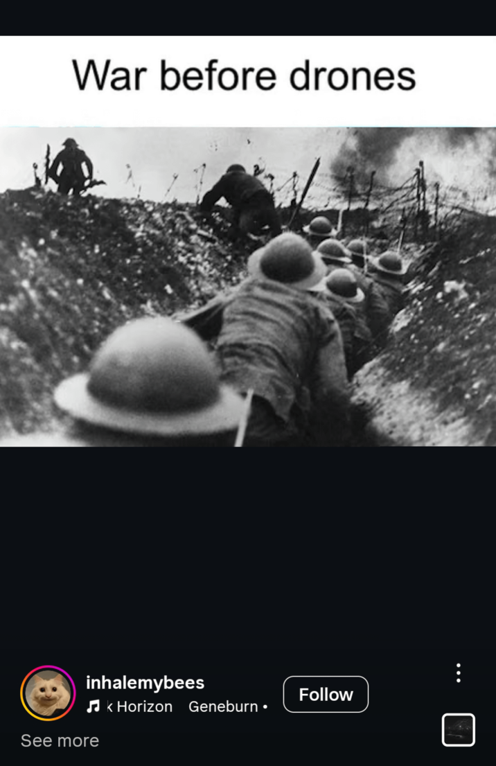 War before drones inhalemybees ♫k Horizon Geneburn • See more Follow