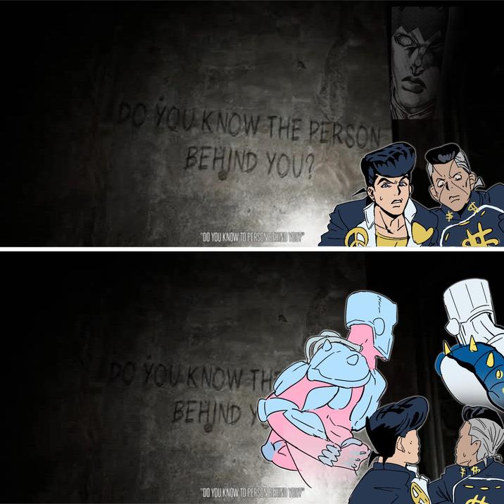 DO YOU KNOW THE PERSON BEHIND YOU? DO YOU KNOW TO PERSON BEHIND YOUR" DO YOU KNOW TH BEHIND Y DO YOU KNOW TO PERSON GEUND YOU?" NN~ $